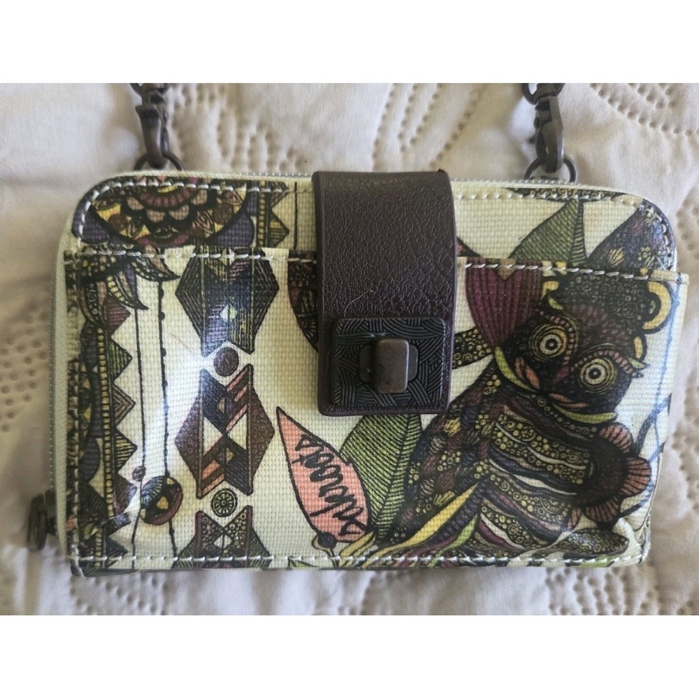Printed Crossbody Wallet — Multicolor